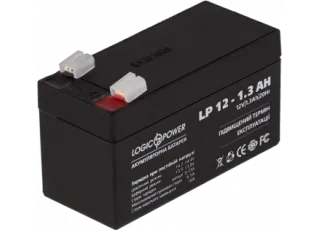LP 12-1.3 AH LogicPower Акумуляторна батарея AGM, 12В/1.3Аг