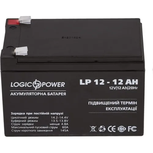 LP 12-12 AH LogicPower Аккумуляторная батарея AGM, 12В/12Ач