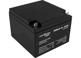 LP 12-26 AH LogicPower Акумуляторна батарея AGM, 12В/26Аг