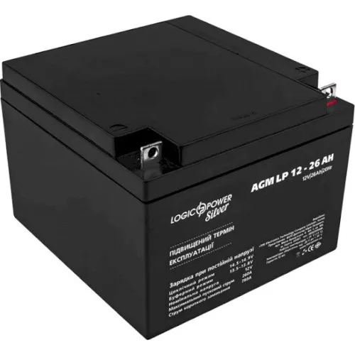 LP 12-26 AH LogicPower Аккумуляторная батарея AGM, 12В/26Ач