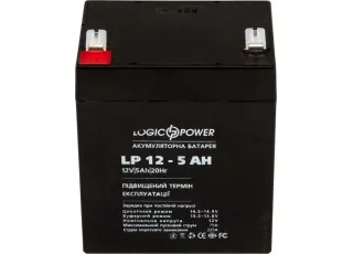 LP 12-5 AH LogicPower Акумуляторна батарея AGM, 12В/5Аг