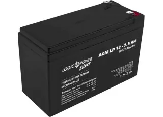LP 12-7.5 AH LogicPower Аккумуляторная батарея AGM, 12В/7.5 Ач