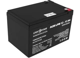 LPM 12-12 AH LogicPower Аккумуляторная батарея свинцово-кислотная AGM, 12В/12Ач