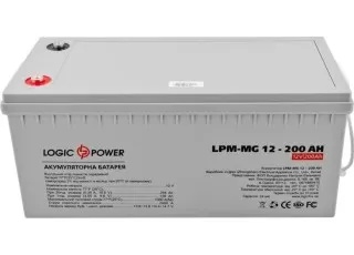 LPM-GL 12-200 AH LogicPower Акумулятор свинцево-кислотний AGM гелевий, 12В/200Аг