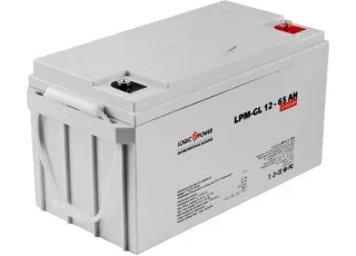 LPM-GL 12-65 AH LogicPower Акумуляторна батарея AGM гелева, 12В/65Аг