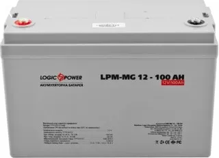 LPM-MG 12-100 AH LogicPower Акумуляторна батарея AGM мультигель, 12В/100Аг