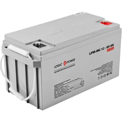 LPM-MG 12-80 AH LogicPower Аккумуляторная батарея AGM, мультигель, 12В/80Ач