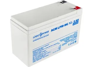 LPM-MG 12-9 AH LogicPower Акумуляторна батарея свинцево-кислотна, мультигель, 12В/9Агод