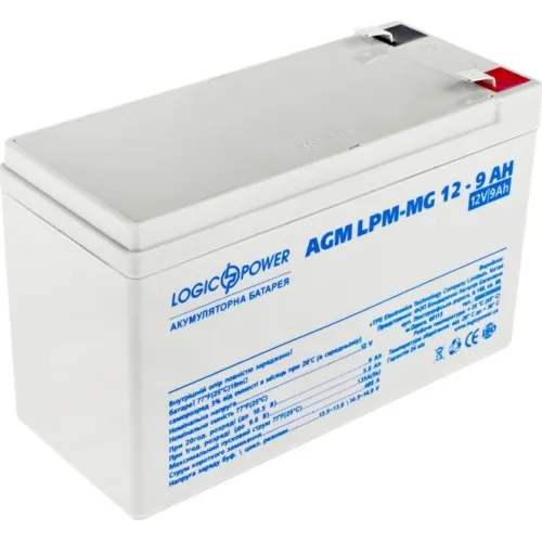 LPM-MG 12-9 AH LogicPower Акумуляторна батарея свинцево-кислотна, мультигель, 12В/9Агод