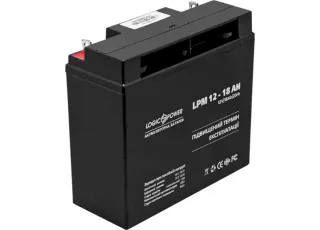 LPM 12-18 AH LogicPower Аккумуляторная батарея свинцово-кислотная AGM, 12В/18Ач