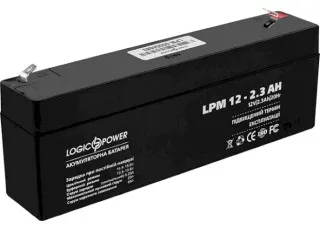LPM 12-2.3 AH LogicPower Акумуляторна батарея свинцево-кислотна, 12В/2.3Аг
