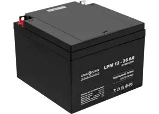 LPM 12-26 AH LogicPower Аккумуляторная батарея свинцово-кислотная AGM, 12В/26Ач