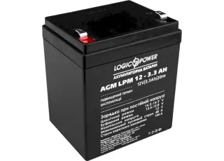 LPM 12-3.3 AH LogicPower Акумуляторна батарея свинцево-кислотна, 12В/3.3Аг