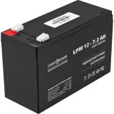 LPM 12-7.2 AH LogicPower Акумулятор свинцево-кислотний AGM, 12В/7.2Аг