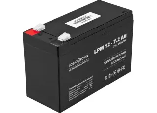 LPM 12-7.2 AH LogicPower Акумулятор свинцево-кислотний AGM, 12В/7.2Аг