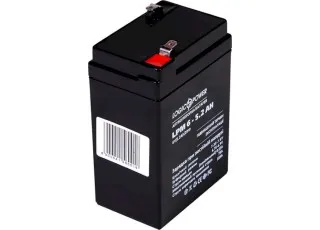 LPM 6-5.2 AH LogicPower Акумуляторна батарея свинцево-кислотна, 6В/5.2Аг