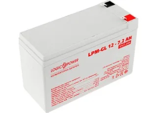 LPM-GL 12-7.2 AH LogicPower Аккумуляторная батарея AGM гелевая, 12В/7.2Ач