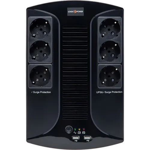 LP 850VA-6PS LogicPower Джерело безперебійного живлення, 595Вт