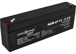 LP 12-2.3 AH LogicPower Акумуляторна батарея AGM, 12В/2.3Аг