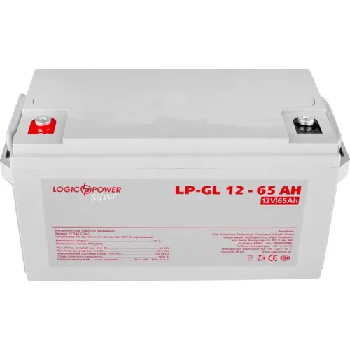 LP-GL 12-65 AH SILVER LogicPower Аккумуляторная батарея AGM гелевая, 12В/65Ач
