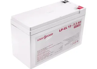 LP-GL 12-7.5 AH SILVER LogicPower Акумуляторна батарея AGM гелева, 12В/7.5Агод