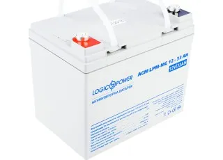 LP-MG 12-33 AH SILVER LogicPower Акумуляторна батарея AGM мультигель, 12В/33Агод