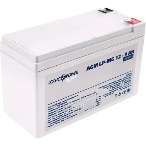 LP-MG 12-9 AH SILVER LogicPower Акумуляторна батарея AGM мультигель, 12В/9Агод