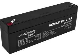 LP 12-2.3 AH SILVER LogicPower Акумуляторна батарея AGM, 12В/2.3Агод