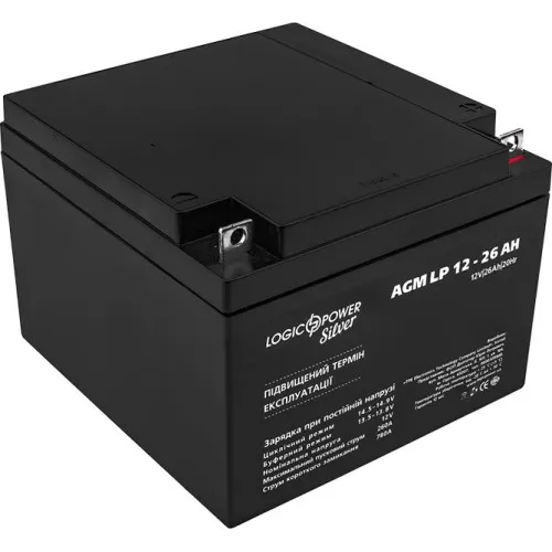 LP 12-26 AH SILVER LogicPower Аккумуляторная батарея AGM, 12В/26Ач