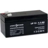 LP 12-3.3 AH SILVER LogicPower Акумуляторна батарея AGM, 12В/3.3Агод