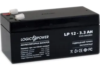 LP 12-3.3 AH SILVER LogicPower Акумуляторна батарея AGM, 12В/3.3Агод
