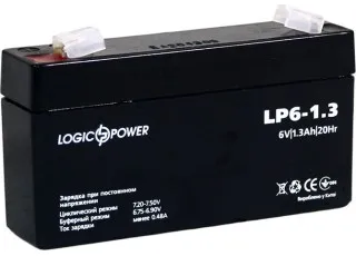 LP 6-1.3 AH SILVER LogicPower Аккумуляторная батарея AGM, 6В/1.3Ач