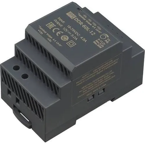 DDR-60L-12 Mean Well DC/DC преобразователь на DIN-рейку