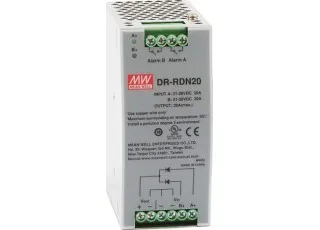 DR-RDN20 Mean Well AC/DC преобразователь с функцией UPS на DIN рейку 