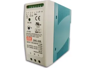 DRC-40B Mean Well AC/DC перетворювач з функцією UPS, на DIN-рейку