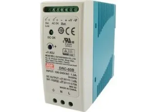DRC-60B Mean Well AC/DC преобразователь с функцией UPS, на DIN рейку