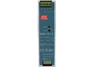 EDR-75-12 Mean Well AC/DC перетворювач на DIN рейку; 75Вт, 12В, 6.3А