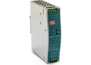 EDR-75-24 Mean Well AC/DC преобразователь на DIN рейку; 75Вт, 24В, 3.2А