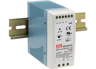 DRA-60-12 Mean Well AC/DC перетворювач з димінням, на DIN рейку