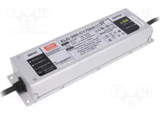 ELG-200-C1750A-3Y Mean Well AC/DC перетворювач, LED драйвер