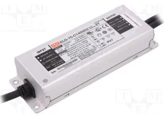 ELG-75-C1400D2-3Y Mean Well AC/DC перетворювач, LED драйвер з диммінгом