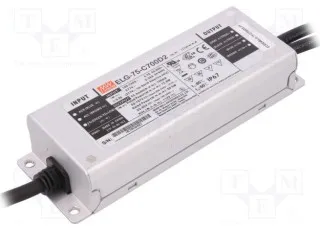 ELG-75-C700D2-3Y Mean Well AC/DC перетворювач, LED драйвер з димінгем