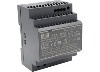 HDR-100-24 Mean Well AC DC блок питания на DIN рейку; 92Вт, 24В, 3.83А
