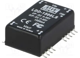 LDD-1500LS Mean Well DC/DC перетворювач для світлодіодів