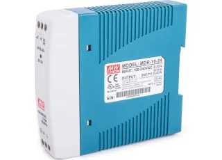 MDR-10-24 Mean Well AC-DC преобразователь на DIN рейку; 10Вт, 24В, 0.42А