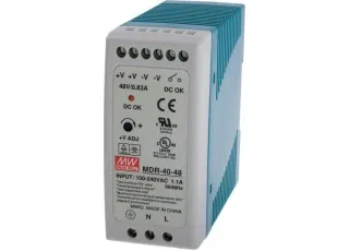 MDR-40-48 Mean Well AC-DC преобразователь на DIN рейку; 40Вт, 48В, 0.83А