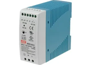 MDR-60-5 Mean Well AC-DC перетворювач на DIN-рейку; 60Вт, 5В, 10А