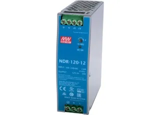 NDR-120-12 Mean Well AC/DC перетворювач на DIN-рейку, 120Вт, 12В, 10А