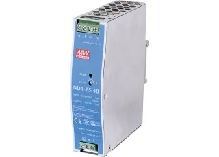 NDR-75-48 Mean Well AC/DC преобразователь на DIN рейку; 75Вт, 48В, 3.2А