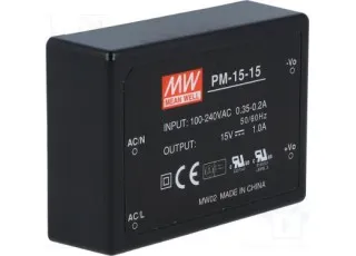 PM-15-5 Mean Well AC-DC перетворювач на друковану плату